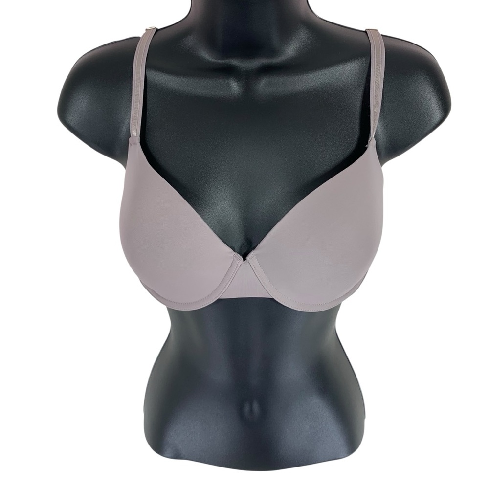 Miiyu Women’s Seamless Underwire Bra – Taupe Grey, Size 36C